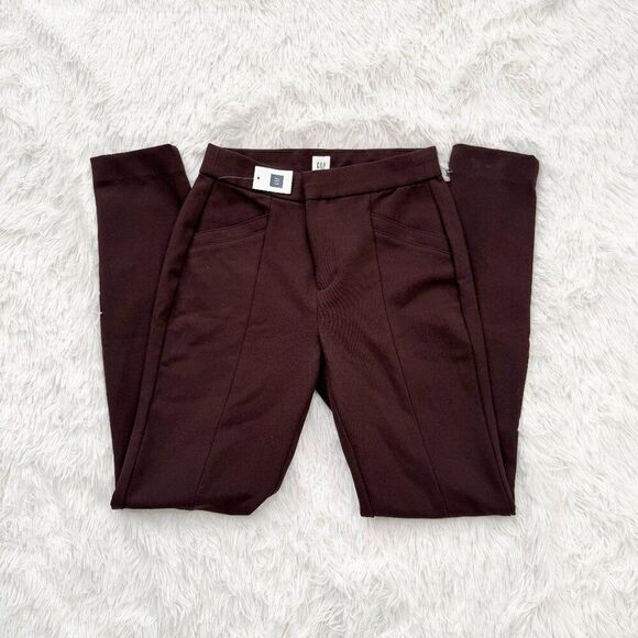 Women GAP Skinny High Rise Ankle Pants in Red Radish Size 00R - Picture 2 of 13